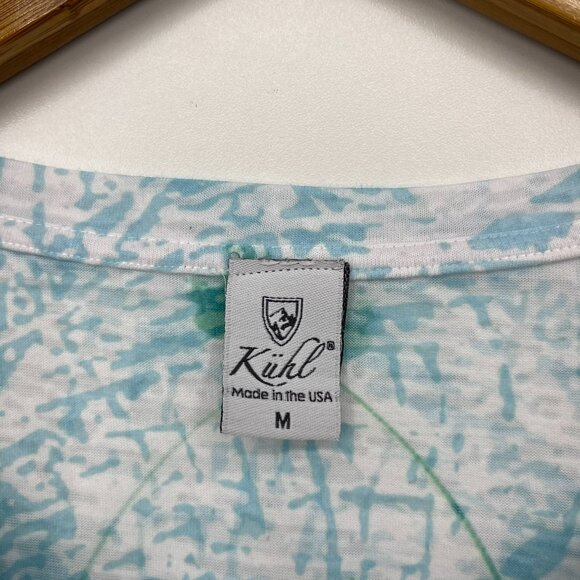 Kuhl T-Shirt Women's M Multicolor Short Sleeve Nature Print Made in USA - Picture 4 of 8